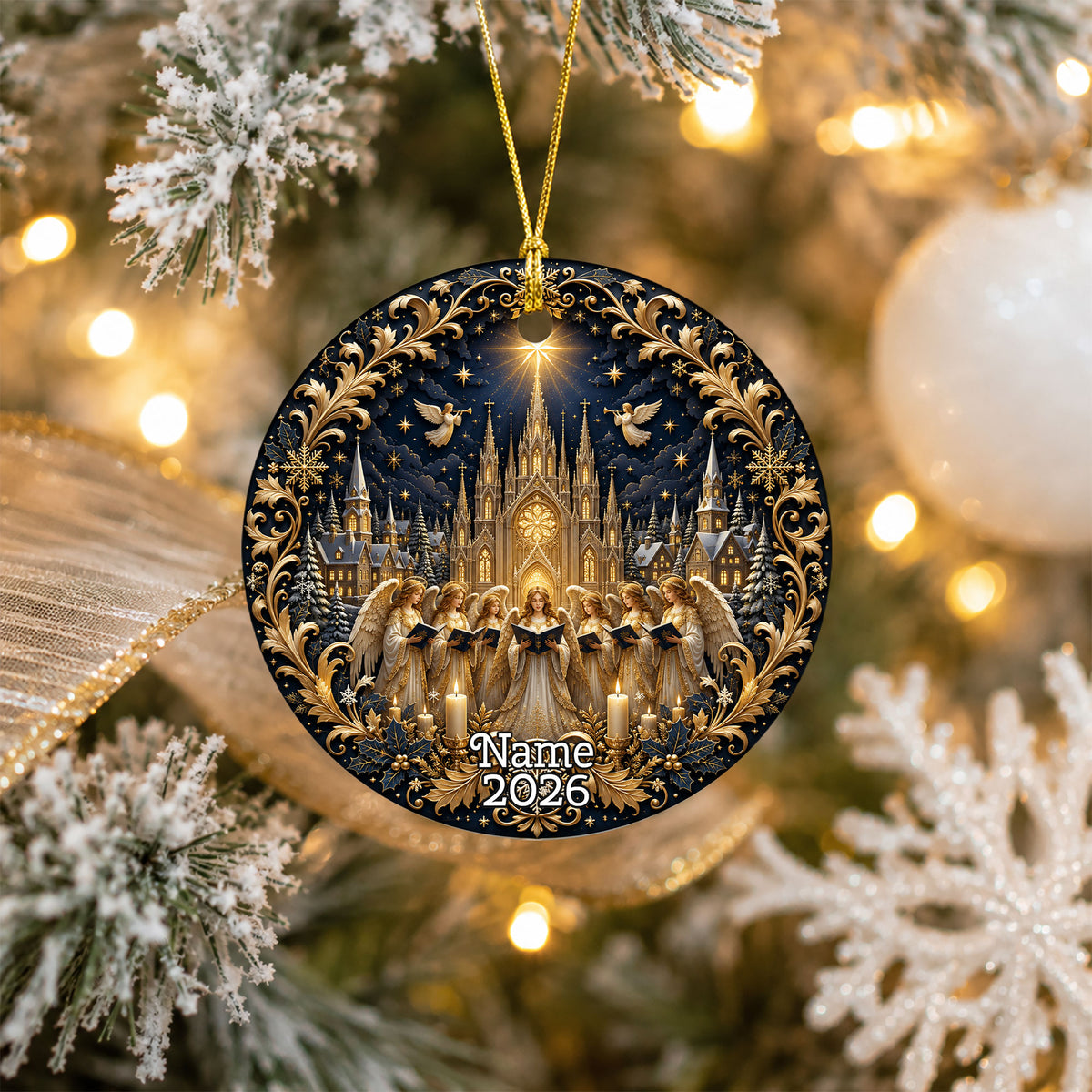Christian Christmas Ornament 2026, Nativity Scene Ornament, Holy Family Christmas Decor, Religious Holiday Gift