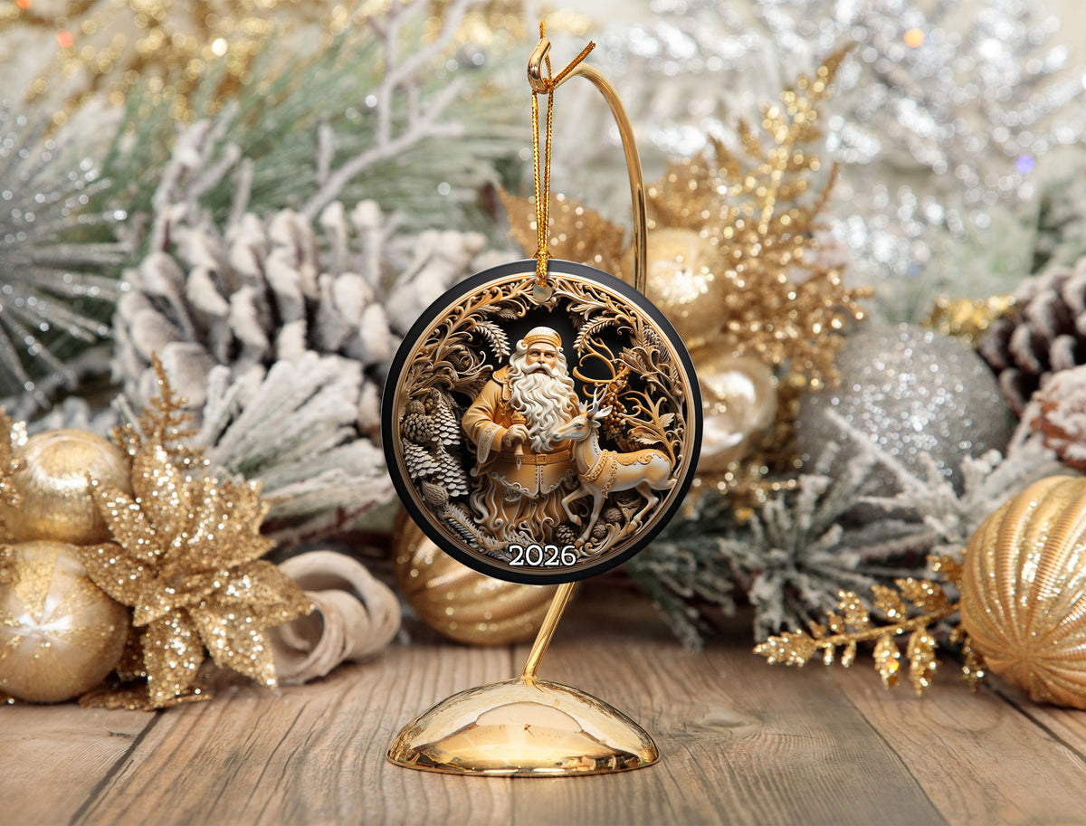 Old World Santa Ornament, Vintage Christmas Decor, Santa Claus Tree Ornament, Holiday Keepsake, Christmas Gift
