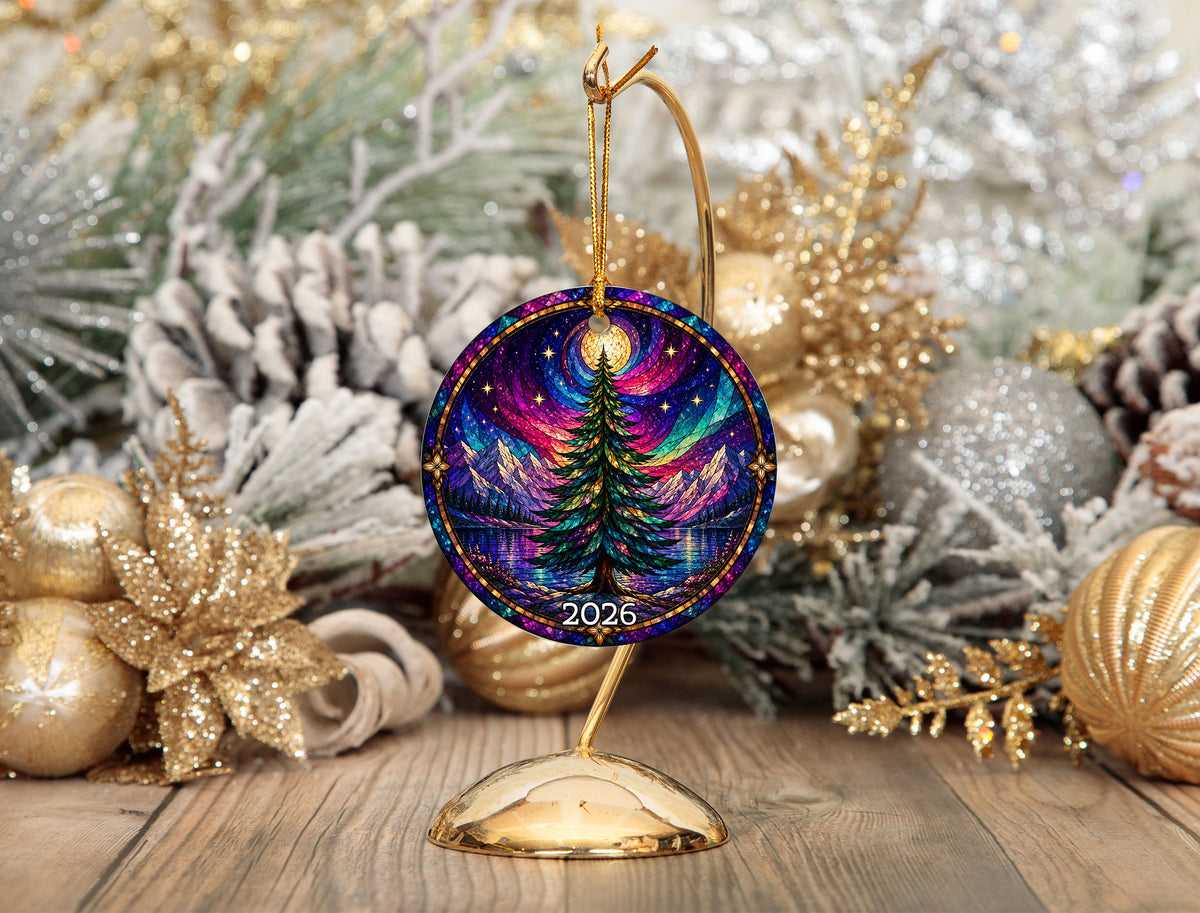 Aurora Christmas Ornament 2026, Northern Lights Tree Ornament, Winter Christmas Decoration