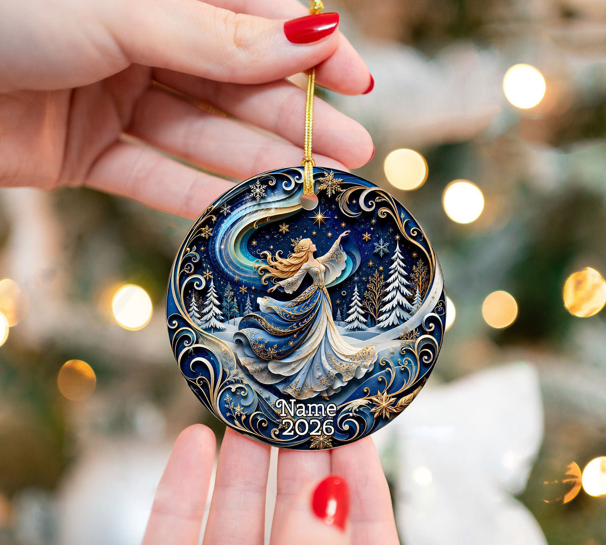 Guardian Angel Christmas Ornament 2026, Religious Ceramic Tree Ornament, Christmas Keepsake
