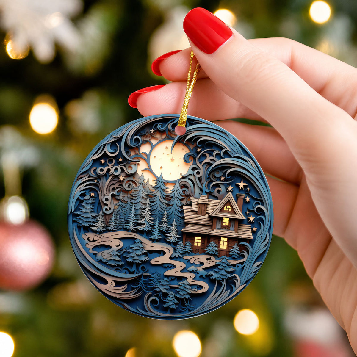 Holiday Keepsake Ornament 2026, Christmas Decoration, Winter Home Decor, Christmas Tree Ornament, Seasonal Gift