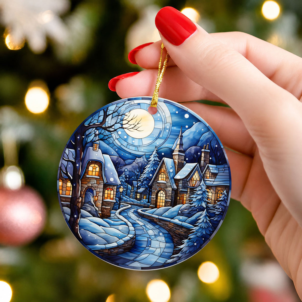 Village Christmas Ornament 2026, Christmas Tree Decor, Holiday Keepsake, Winter Decoration, Christmas Gift, Seasonal Home Decor