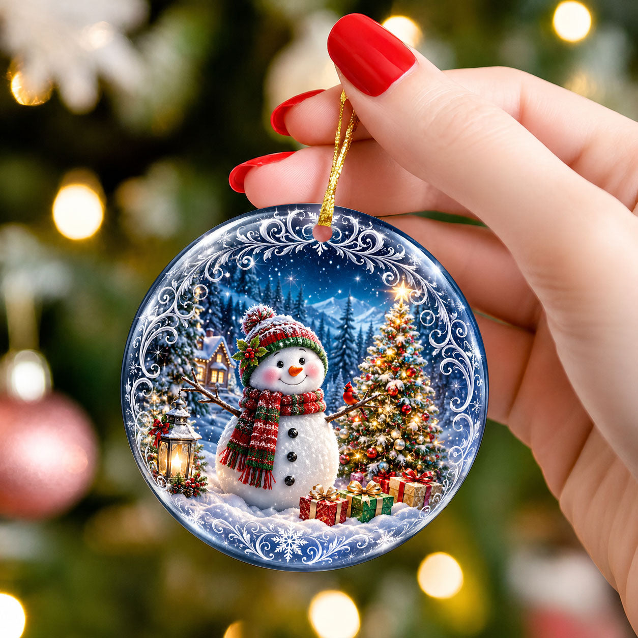 Snowman Holiday Ornament 2026, Christmas Tree Ornament, Winter Christmas Decoration, Keepsake Gift for Family