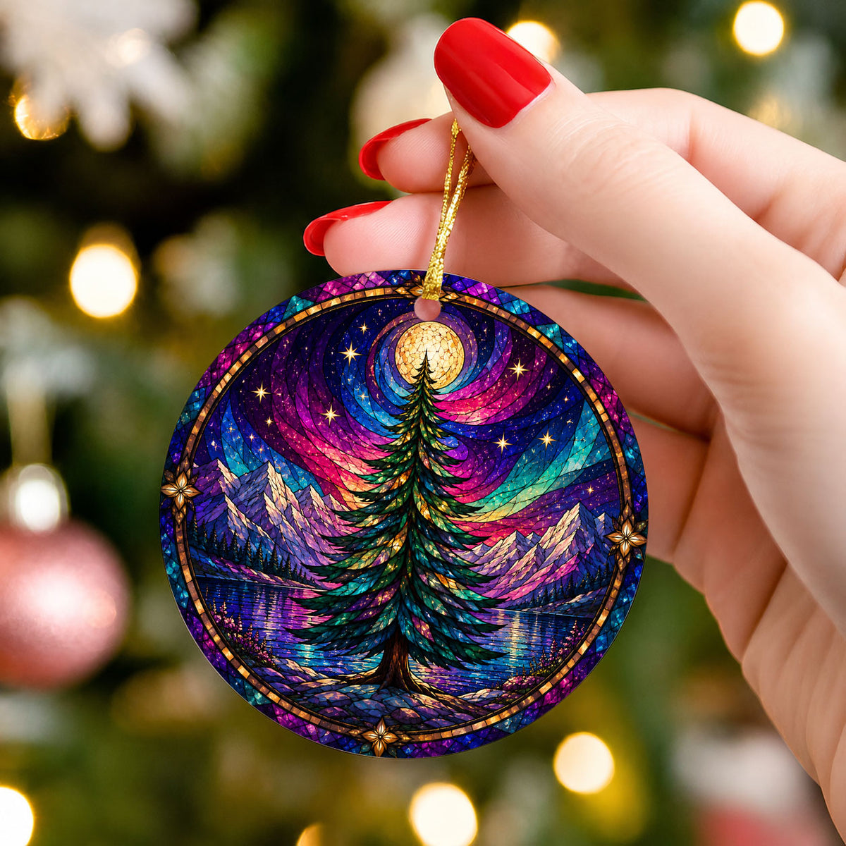 Aurora Christmas Ornament 2026, Northern Lights Tree Ornament, Winter Christmas Decoration
