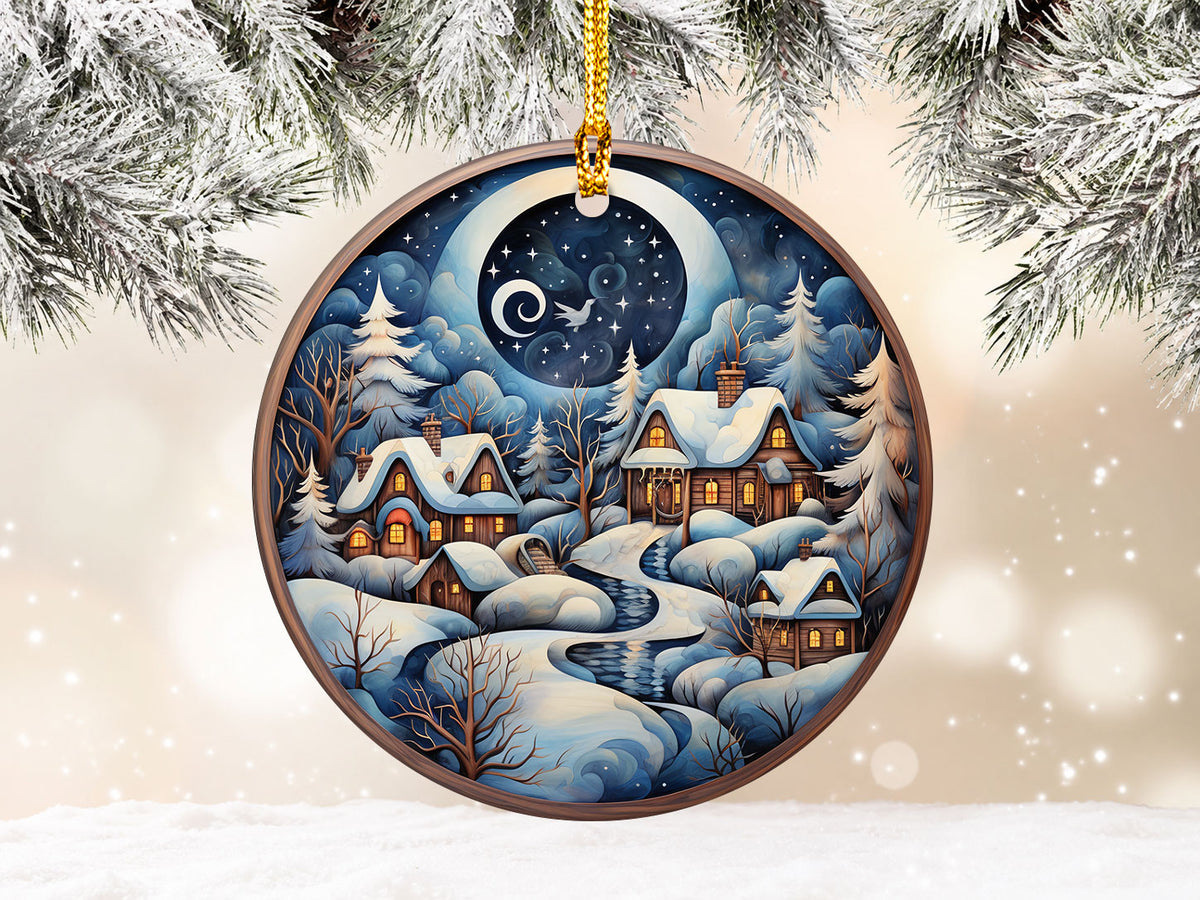 Magical Christmas Night Ornament 2026, Holiday Decor, Winter Decoration, Christmas Keepsake, Seasonal Ornament, Christmas Gift