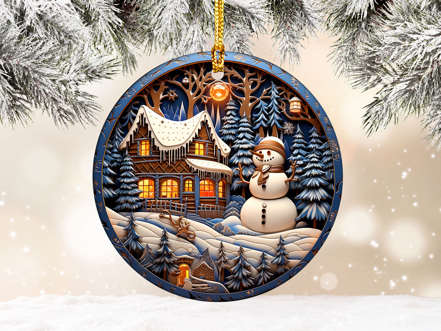 Snowman Winter Ornament 2026, Christmas Tree Decor, Holiday Decoration, Christmas Keepsake, Seasonal Home Decor, Christmas Gift