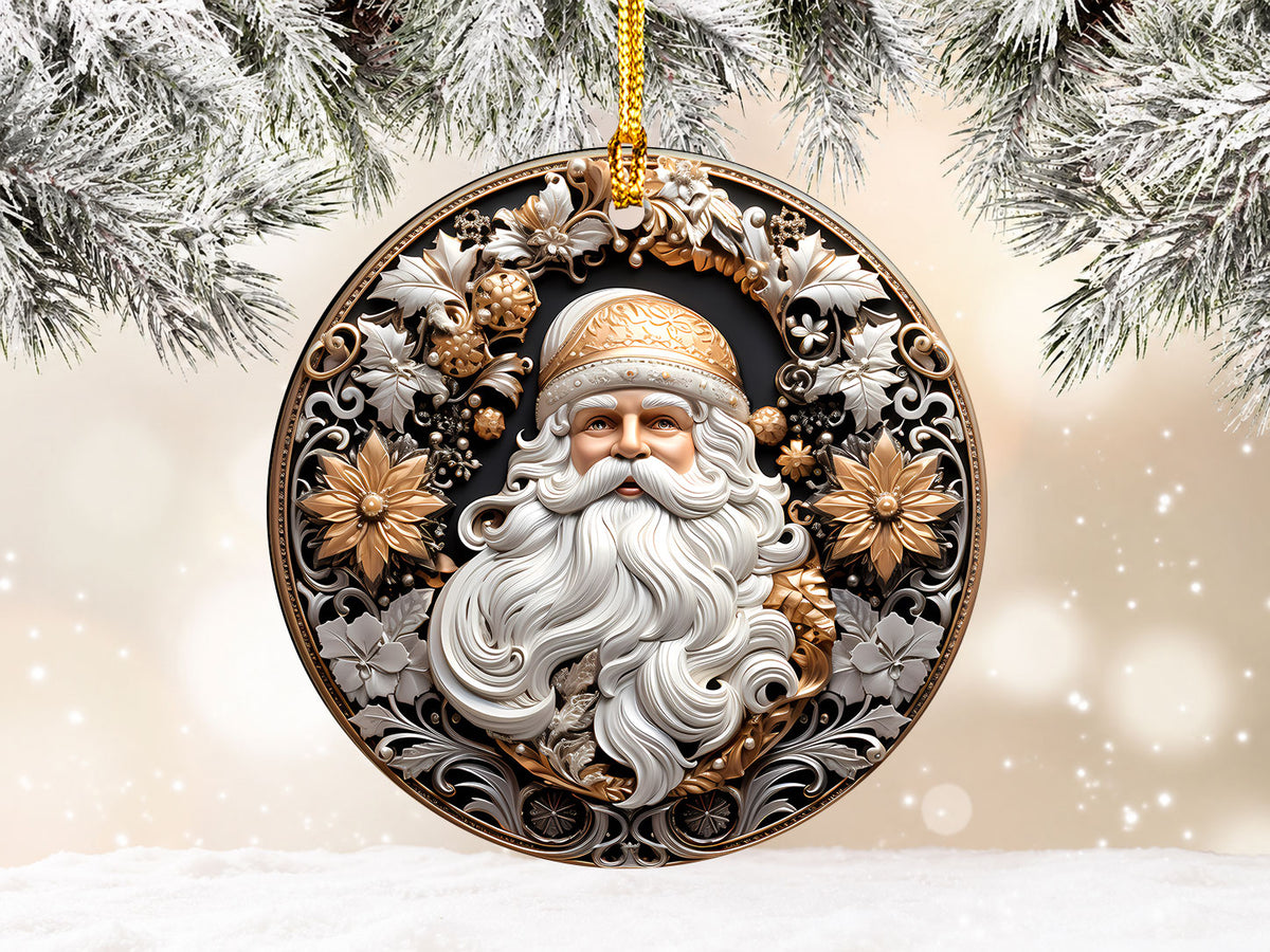 Santa Claus Christmas Ornament 2026, Vintage Santa Keepsake Ornament, Christmas Tree Decoration